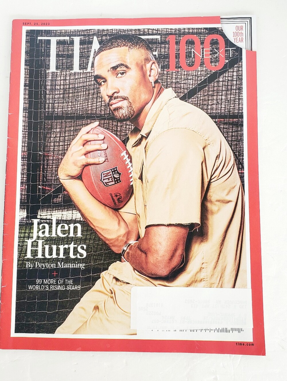 Time Magazine September 25, 2023 Jalen Hurts, 100 World's Rising Stars NFL